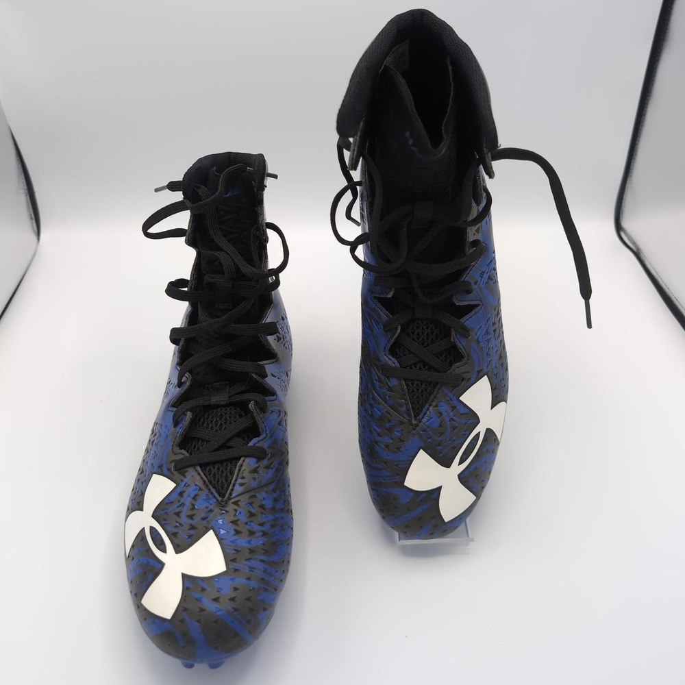 Under Armour Blue and Black Athletic Shoes High-Top Design